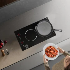 4000W Portable Induction Cooktop Countertop Dual Cooker Burner Stove Hot Plate