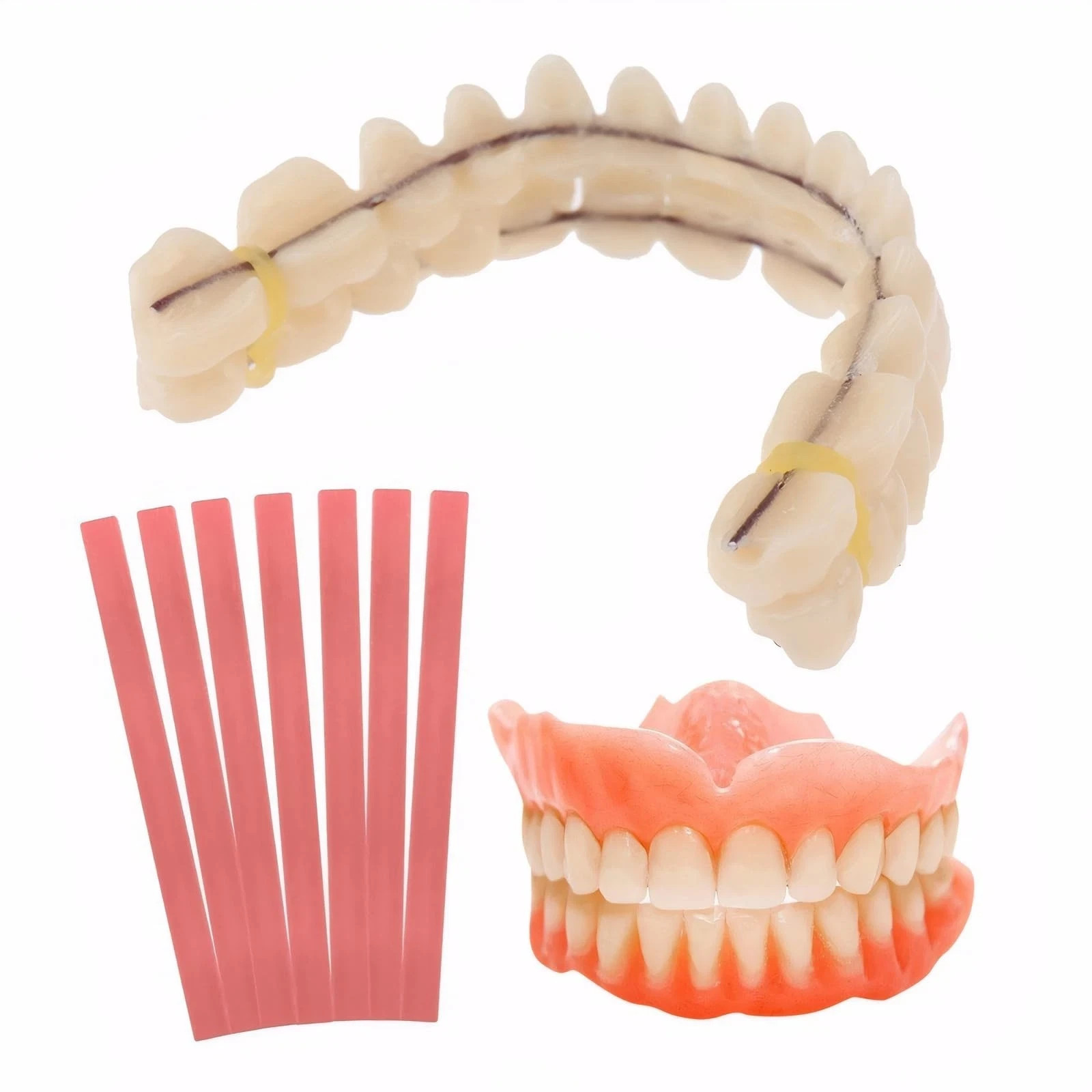 Denture Repair Kit for Missing Teeth, Soft False Teeth Resin Dental Kit