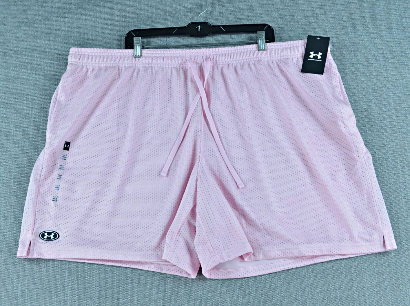 Under Armour Shorts Men's 4XLT Pink Icon Mesh Loose Fit Activewear NWT