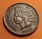 ■ 1907 INDIAN PENNY ONE CENT ☐ XF