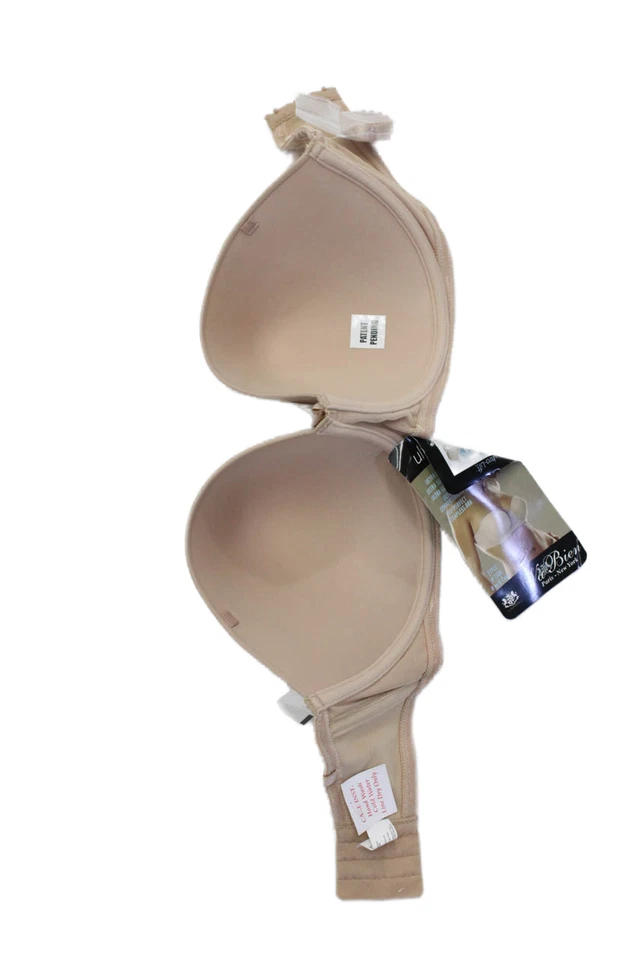 Conjunto de sujetador sin tirantes y sujetador básico con aros Panache para mujer beige talla 34G Foto 3 de 4