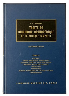 A.H.Crenshaw Orthopädische Chirurgie Band V Maloine Buchhandlung 1966