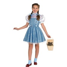 Wizard of Oz Dorothy Costume Girls Small 6 6X Dress Bows Rubies NWT
