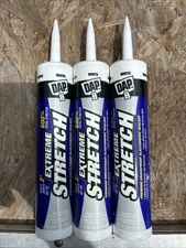 3 pack DAP Extreme Stretch 10.1 Oz. White Premium Crackproof Elastomeric Sealant