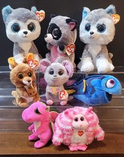 Ty Beanie BOOs - Lot of 8 - Incl Slush large , Rocco, Kipper, Squeaker, etc