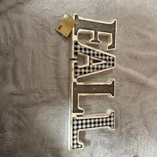 Rustic Fall Decor Wood/ Metal