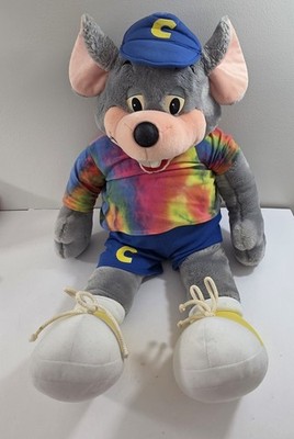 Kids Stuff 2002 Chuck E. Cheese Large 30 in. Mouse Plush with Tie-Dye Shirt