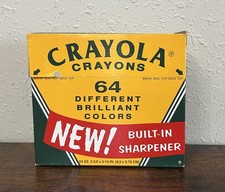 Vintage 1958 USA Limited Edition Crayola Crayons Binney Smith 64 Box
