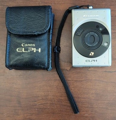 CANON IXUS Camera Zoom Lens Digital 24-48mm Silver. 1: 4.5 - 6.2 W/ Case & Strap