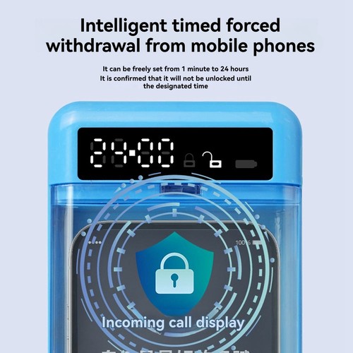 Phone Lock Box with Timer LCD Display T-Shaped Opening Phone Box Phone3809 - Afbeelding 8 van 9