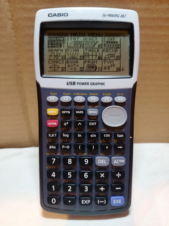 Casio FX-9860G AU USB Powered Graphing Reconditioned Calculator Multi-Line Black - Image 2 of 3