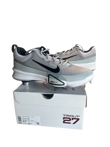 Nike Force Zoom Trout 9 Pro Low Metal Baseball Cleats FB2907-002 Gray Mens 11.5 - Picture 4 of 5
