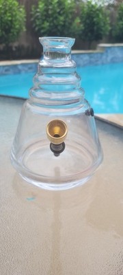 Vintage Krosno Decanter  Repurposed Into a Bong