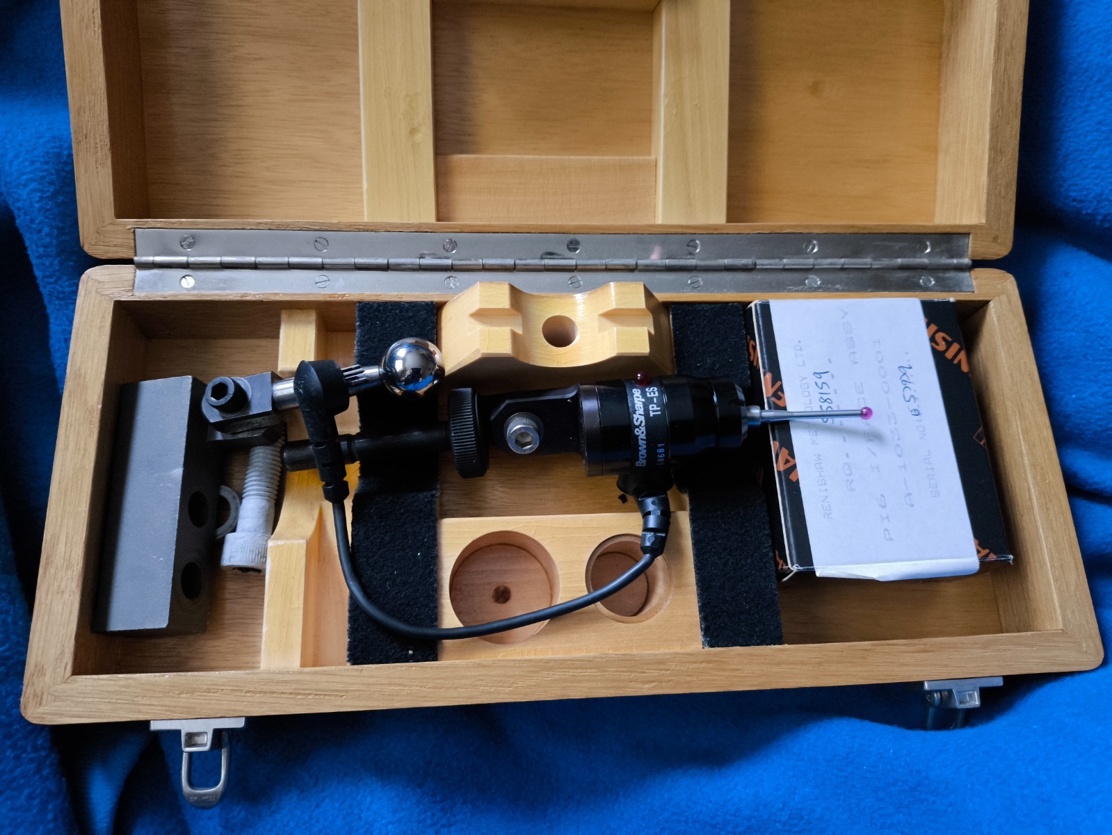 Renishaw TP-ES Probe Head Brown & Sharpe CMM Touch Probe + Styli & Case