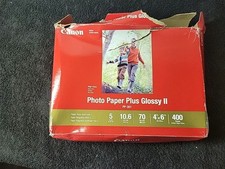 NEW Canon Inkjet Photo Paper Plus Glossy II PP-301 400 Sheets 5" x 7" High Gloss