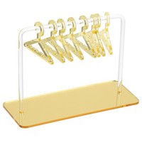 1 Set Ohrringhalter 8 KleiderbüGel,Acryl-Ohrring-Organizer-StäNder,Golden