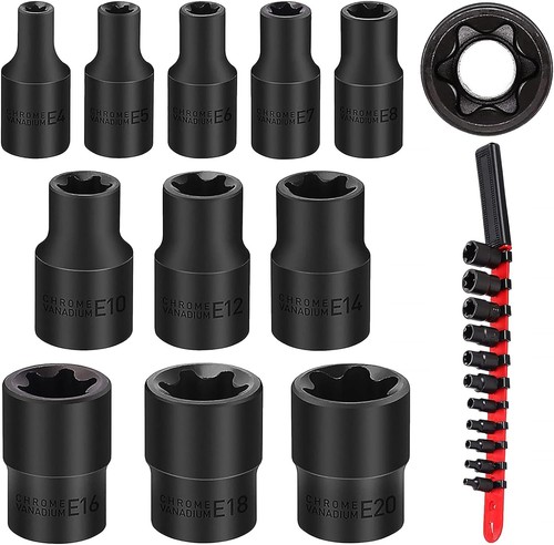 Clé plate KrofTools torx a oeil extra longue e6-e7 e8-e10 e11-e12 e14