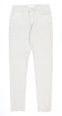 Marks and Spencer Mens Grey Lyocell Skinny Jeans Size 30 in L33 in Regular Zip - Image 1 of 4