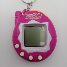 Tamagotchi VTG Connection Pink Orange 4 Button Works Needs Batteries