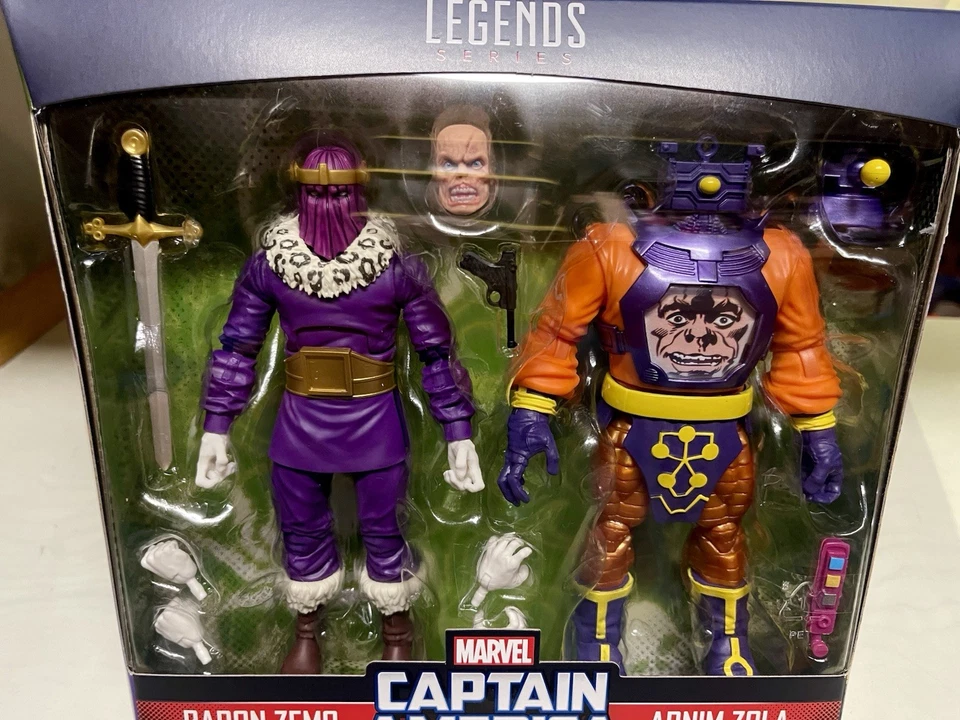 MARVEL LEGENDS BARON ZEMO ARNIM ZOLA PAQUETE DE 2 CAPITÁN AMÉRICA NUEVO  Foto 4 de 4