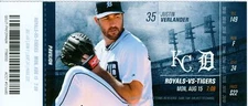 2016 Tigers vs Royals Unused Ticket: Adalberto Mondesí 1st MLB HR/Alex Gordon HR