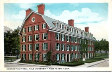 Connecticut Hall at Yale University New Haven CT 1910s Postcard Unused