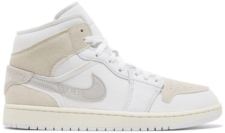 靴 AIR JORDAN 1 MID SE CRAFT 27cm Men's Gray Air Jordan 1 Mid SE Craft Shoe