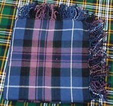 Scottish Kilt Fly Plaid Pride of Scotland Tartan Acrylic Purled Fringe 48 X 48