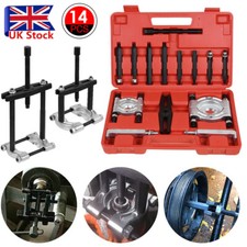14pcs Bearing Splitter Gear Puller Fly Wheel Separator Set With Box Tool Kit UK