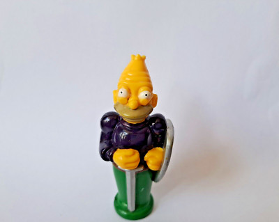 Simpsons ''Opa'' Bischof 3D Schach Ersatzfigur schwarz Top / grüner Sockel