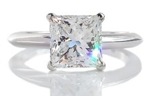 Tiffany & Co. 1.54ct F/VVS2 Princess Cut Diamond Engagement Ring, all papers