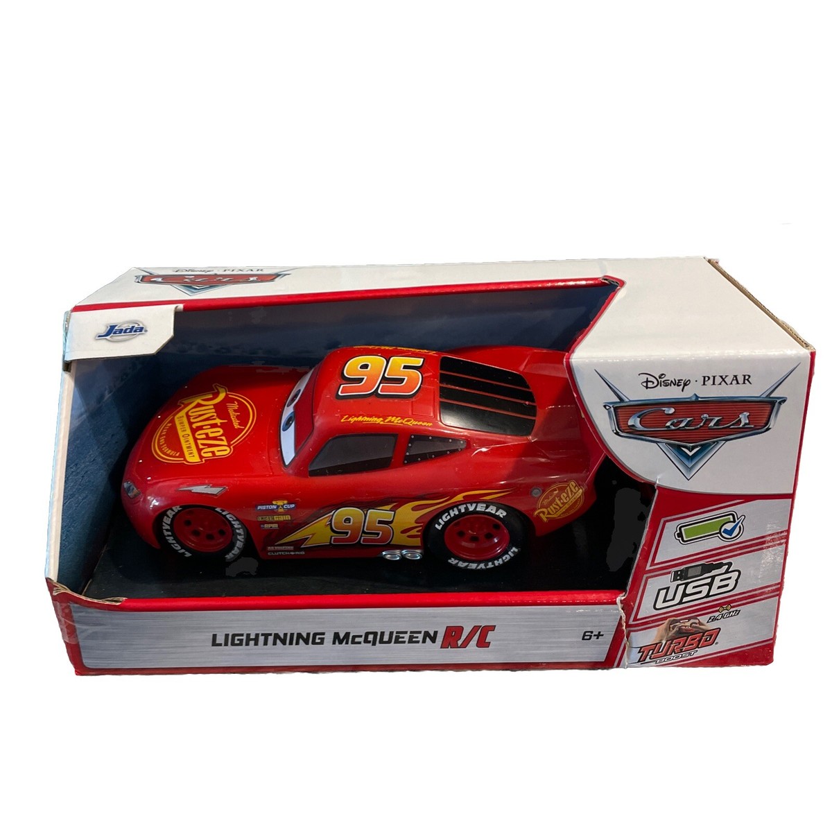 Disney Pixar Cars - Lightning McQueen 1:24 Scale RC Car W/Turbo