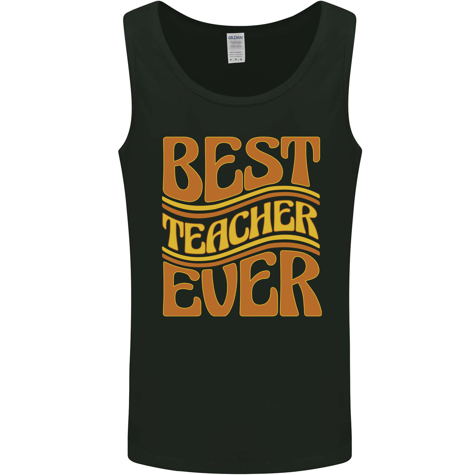 Best Teacher Ever Teaching Maths English Mens Vest Tank Top