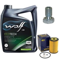 MotoröL Set 0W40 5 Liter + ÖLfilter + ÖLablassschraube FüR BMW 3Er 316 318 Z3