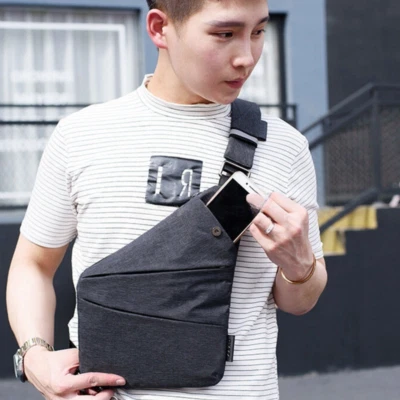 Multi-Fonction Anti-Vol Portable Sac à dos bandoulière de sports pour hommes - Photo 1/4