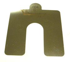 NEW LOT OF 20 LAWTON .004 C PRE-CUT SHIMS 4" X 4"
