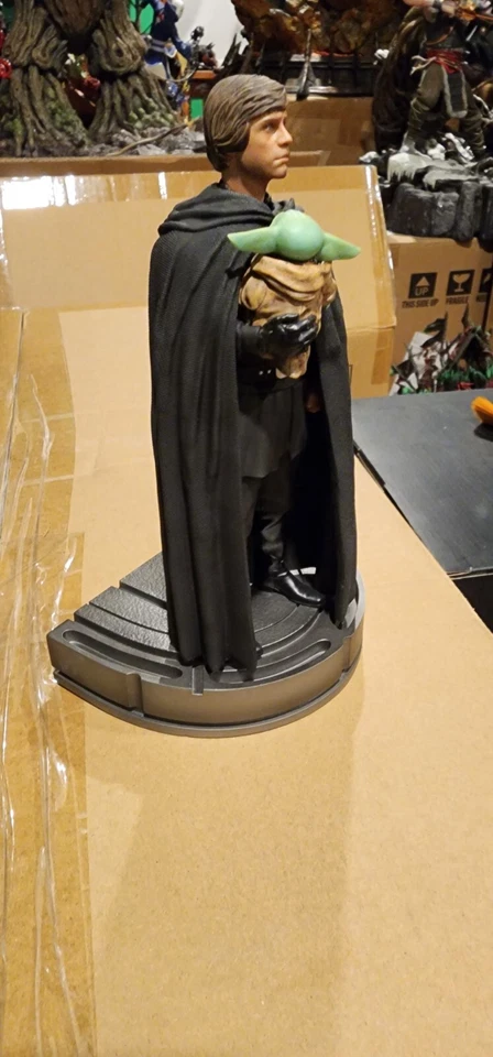 Luke Skywalker y Grogu - The Mandalorian - Escala de arte 1/10 - Iron Studios Foto 2 de 4