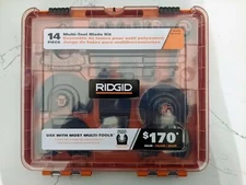 New Ridgid AC24J14 - 14-Piece Oscillating Multi-Tool Blade Accessory Kit