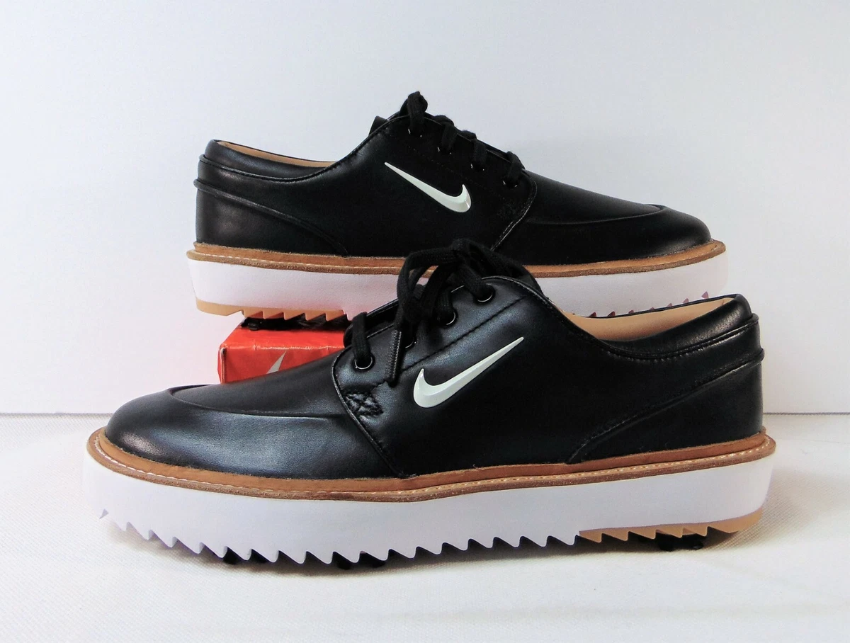 Nike Janoski G Tour Black Vachetta Leather Grip Golf Shoes Sz 8.5