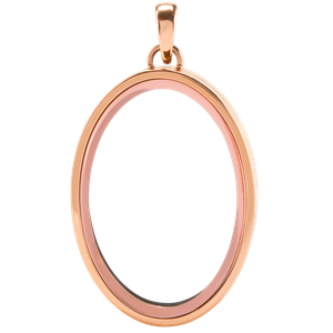 Details About Authentic Origami Owl Rose Gold Looking Glass Classic Hinged Living Locket