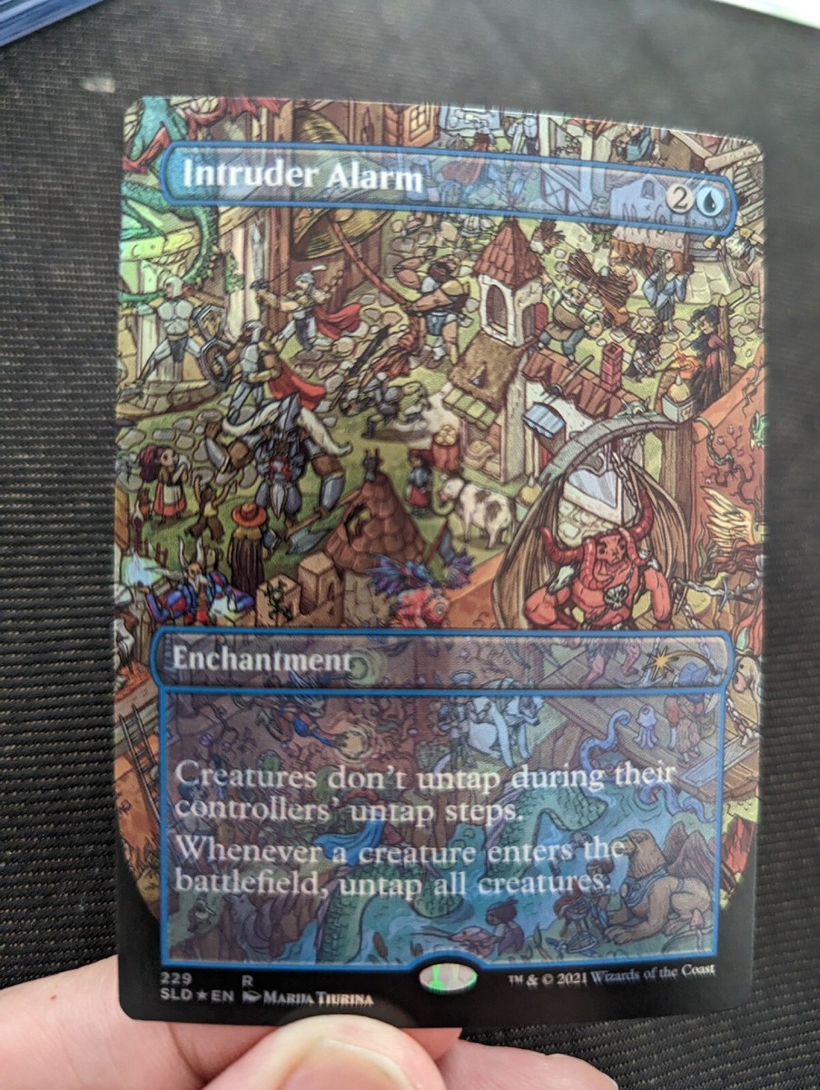 1x Intruder Alarm Borderless Foil NM 229 - MTG Magic the Gathering