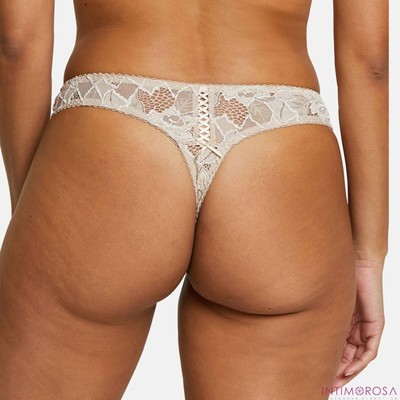 Sans Complexe Arum 30564 Plus Size Floral Lace Thong