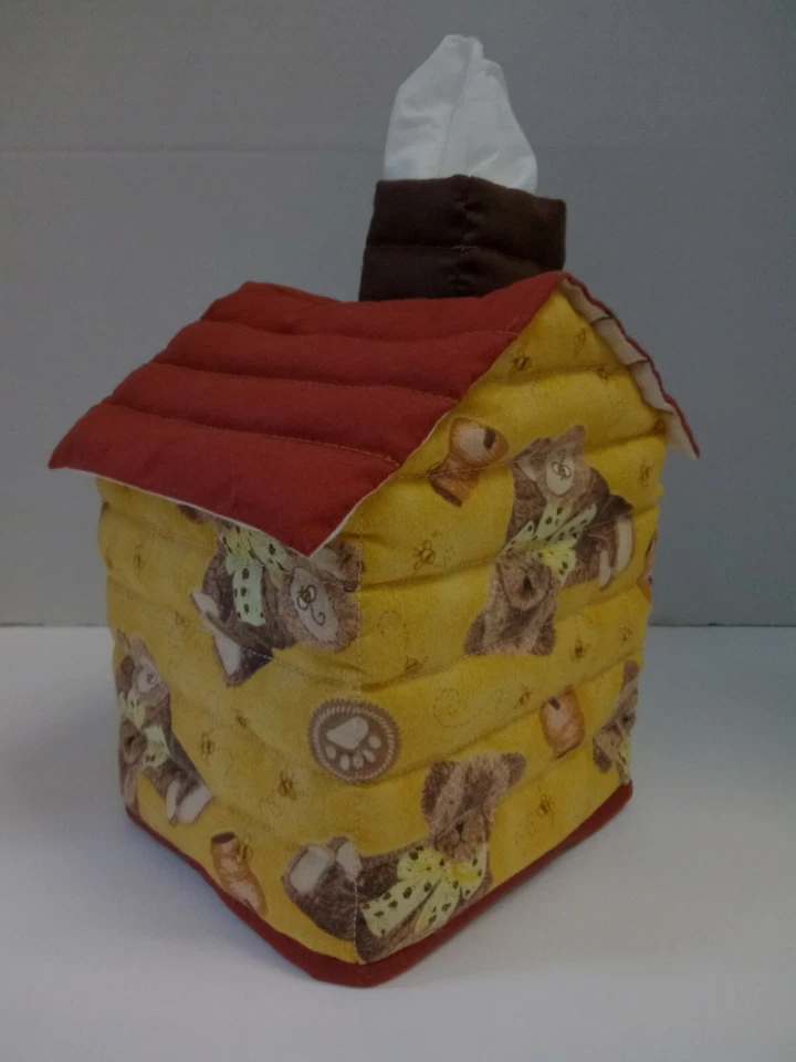 Cubierta de caja de pañuelos en forma de casa #8 Foto 3 de 4