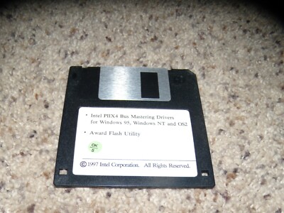 Intel PIIX4 Bus Mastering Drivers for Windows on 3.5'' disk