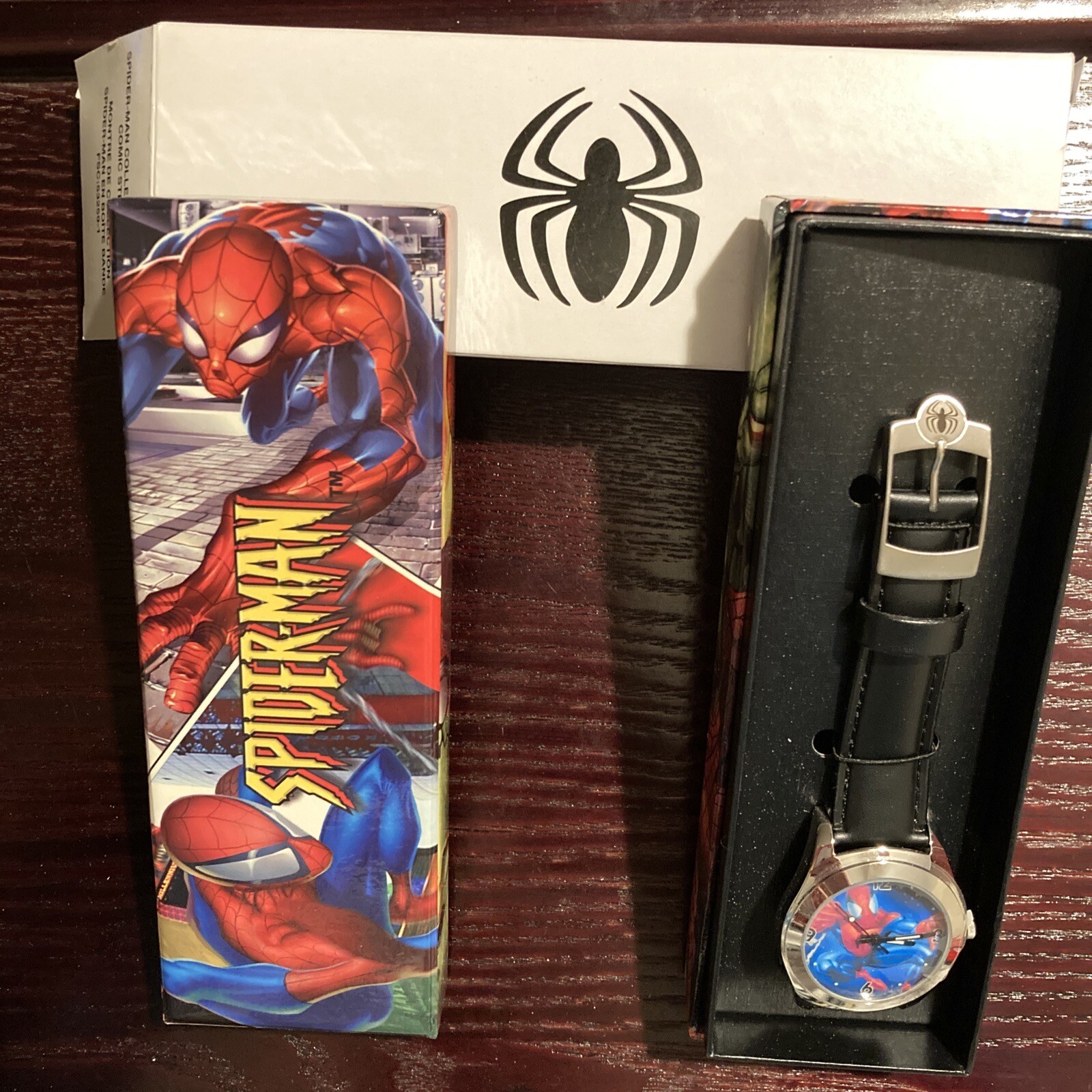 Spider-man Collectible Watch In Comic Strip Box, 2004, Unused, Been In Storage