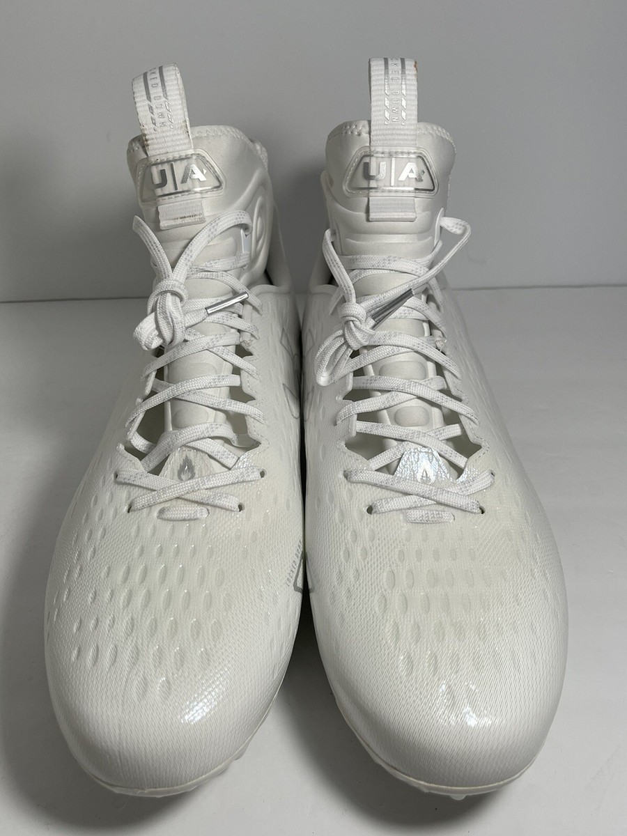 Under Armour Spotlight Lux MC Football Cleats Size 15 White UA