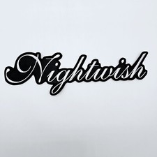 Nightwish White  Logo Shaped   EMBROIDERED BACK PATCH