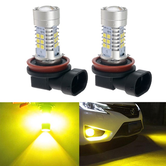 H8 H11 H16 LED Driving Fog Light Bulbs 2000LM 4000K Golden Yellow High