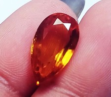 6.10 Ct Natural Orange Sapphire Pear Shape Loose Gemstones Certified