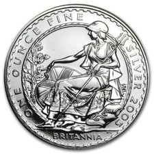 1997 to 2026 Silver BRITANNIA 1oz Coin UK Royal Mint Bullion coins in capsules
